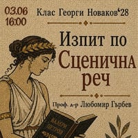 Плакат: Изпит по сценична реч