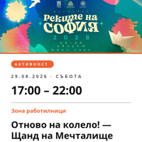 Плакат: Отново на колело! — Щанд на Мечталище
