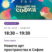 Плакат: Новите арт пространства в София