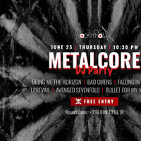 Плакат: METALCORE NIGHT - DJ PARTY