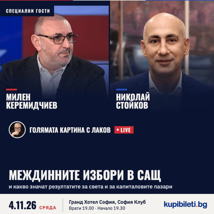 Плакат: Голямата картина с Лаков LIVE: Междинните избори в САЩ: Какво следва?