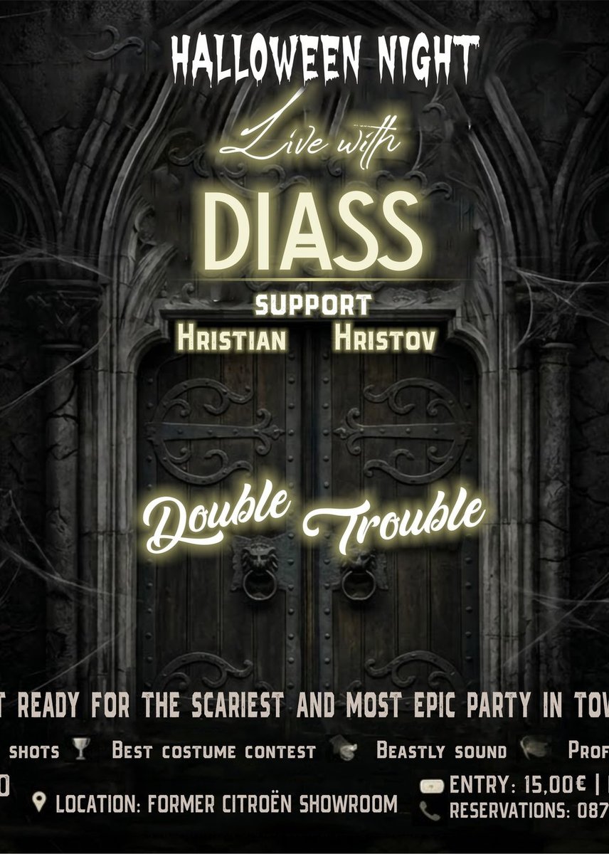 Плакат: HALLOWEEN NIGHT: Double Trouble Live