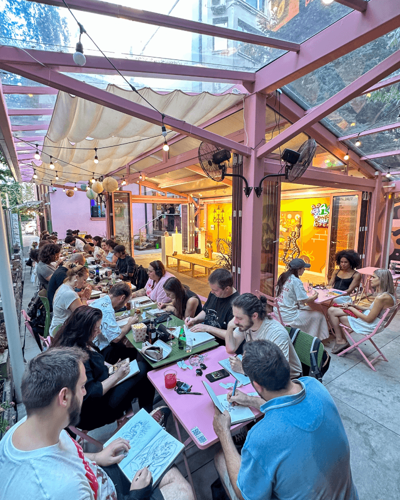 Плакат: Drink & Draw
