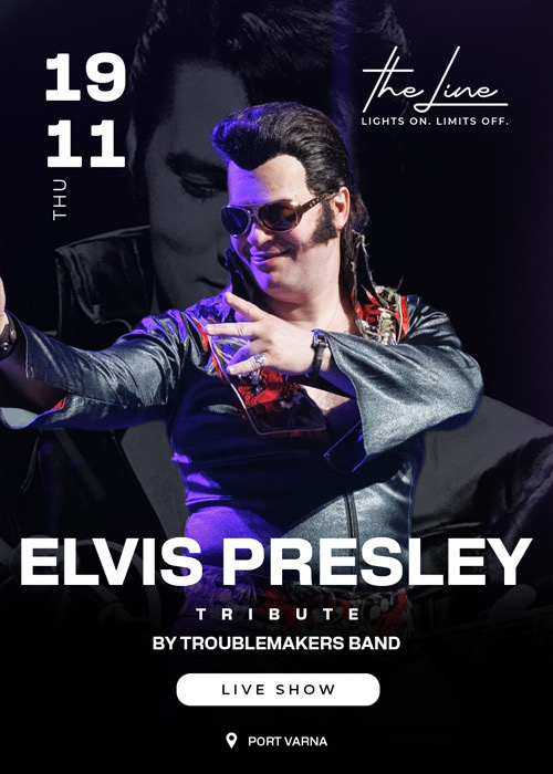 Плакат: ELVIS PRESLEY TRIBUTE by Troublemakers Band