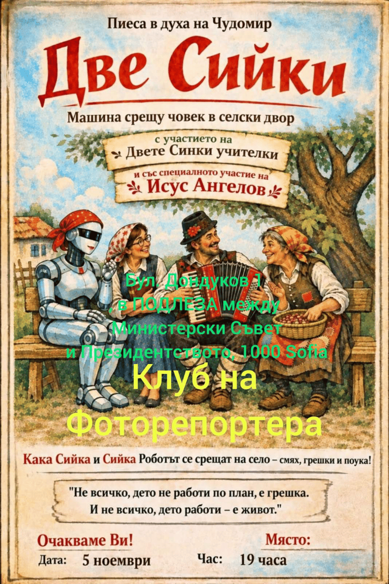 Място: Клуб на фоторепортера