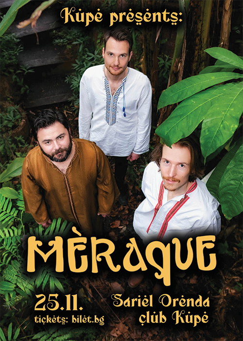 Плакат: Mèraque live in Sofia /w Sariel Orenda @Kupe