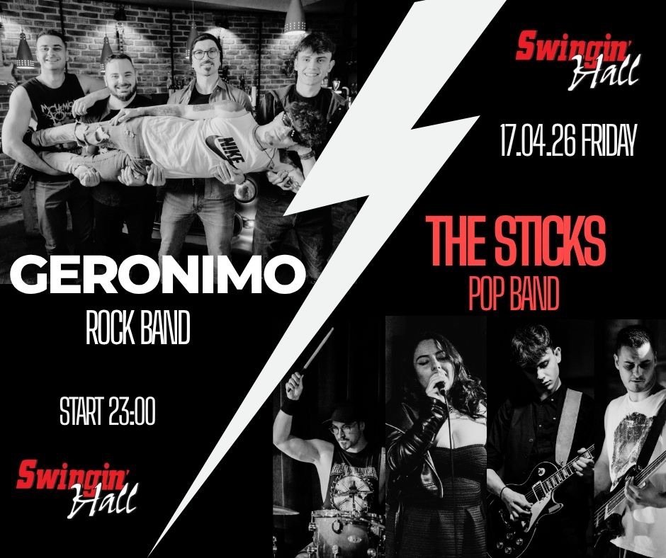 Плакат: The STICKS + GERONIMO - SWINGIN HALL