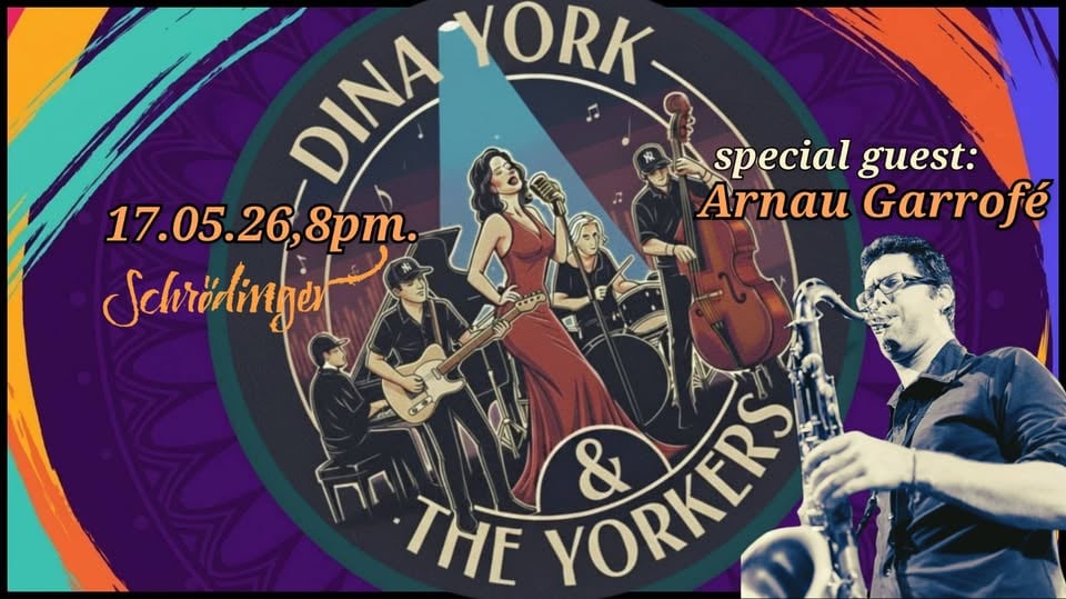 Плакат: Dina York & The Yorkers at Schroedinger Bar
