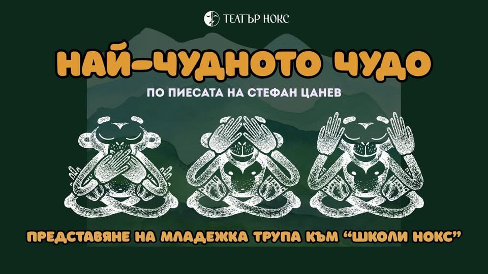 Плакат: ШКОЛИ НОКС: Най-чудното чудо - представление на младежка любителкса трупа