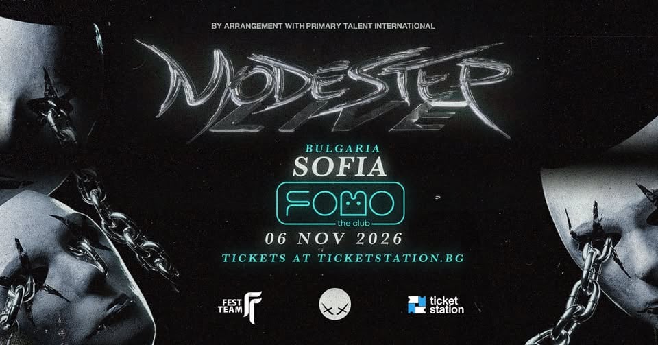 Плакат: MODESTEP | SOFIA | FRIDAY @ FOMO the club | 06.11