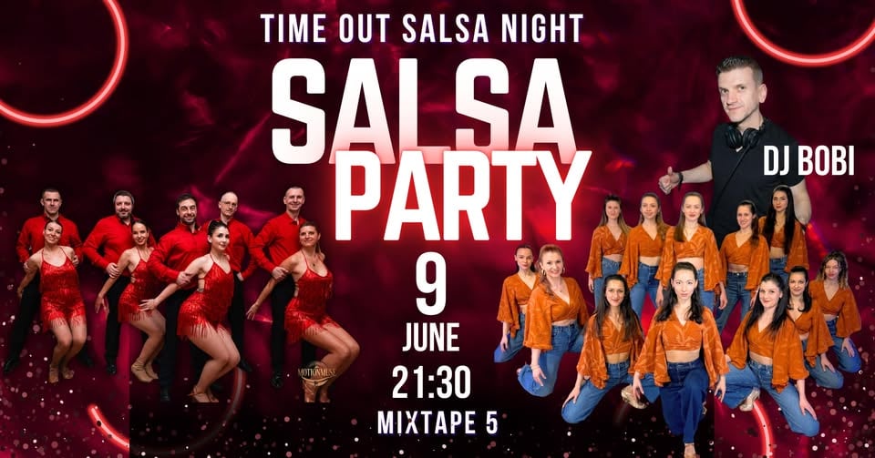 Плакат: Time Out Salsa night & DJ BOBI at *mixtape 5* | 9.06 | 21:30