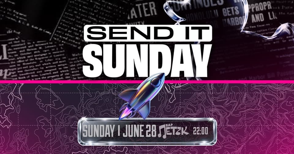 Плакат: SEND IT SUNDAY - Бар Петък - 28.06.2026
