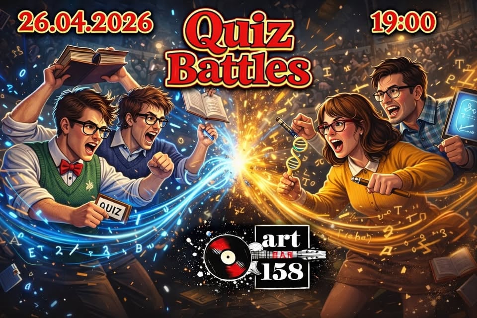 Плакат: Sunday Quiz Battles @ Art Bar 158