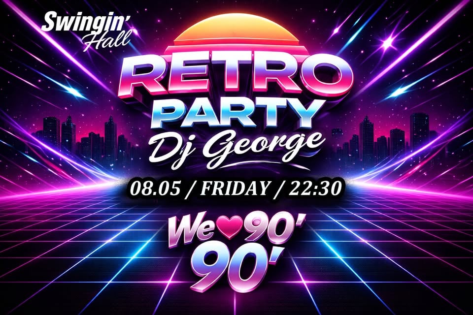 Плакат: RETRO PARTY at Swingin' Hall