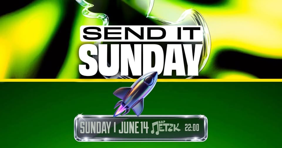 Плакат: SEND IT SUNDAY - Бар Петък - 14.06.2026