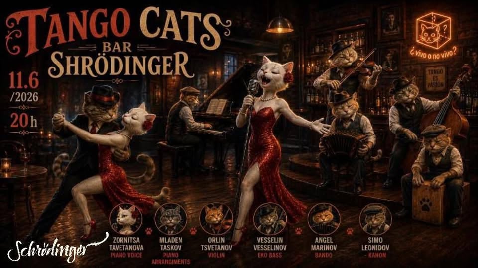 Плакат: TANGO CATS @ Schroedinger