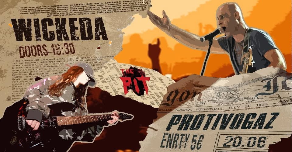 Плакат: Wickeda и Protivogaz в The Pit