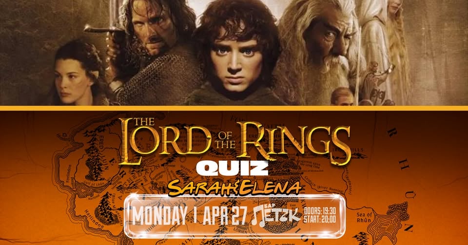 Плакат: LORD OF THE RINGS QUIZ - Бар Петък - 27.04.2026