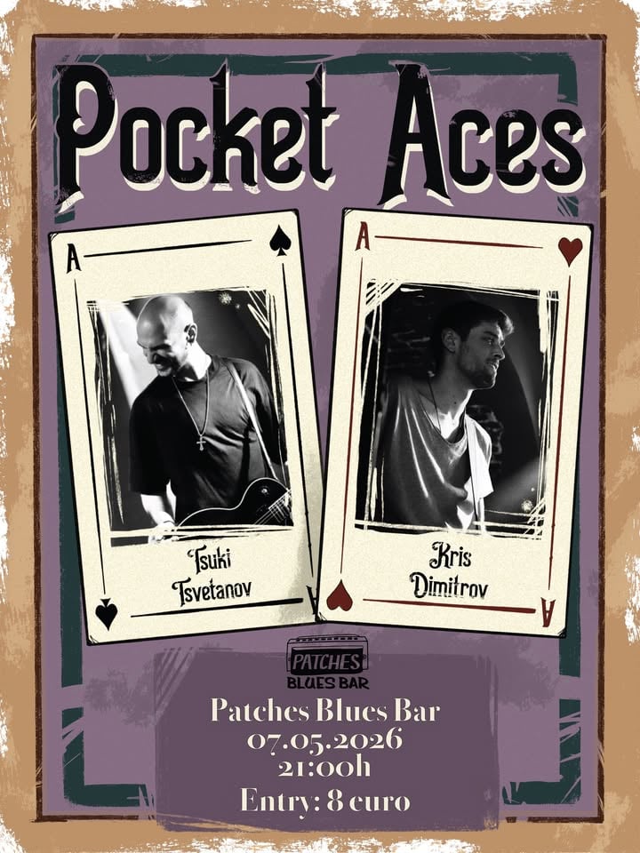 Плакат: Pocket Aces @ Patches Blues Bar
