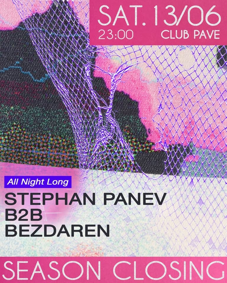 Плакат: SEASON CLOSING - Stephan Panev B2B Bezdaren