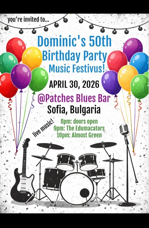 Плакат: The Edumacators & Almost Green @ Patches Blues bar