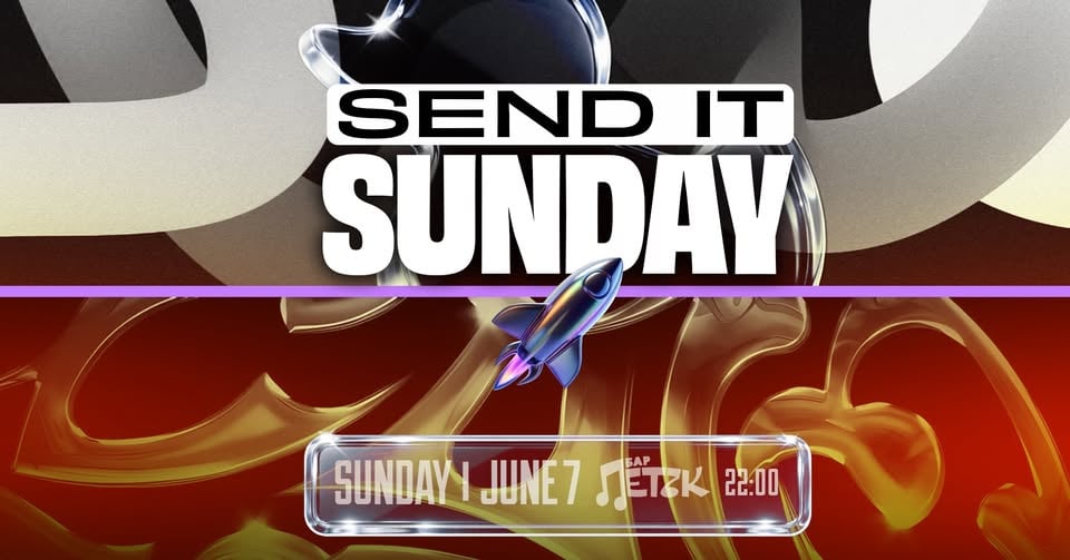 Плакат: SEND IT SUNDAY - Бар Петък - 07.06.2026