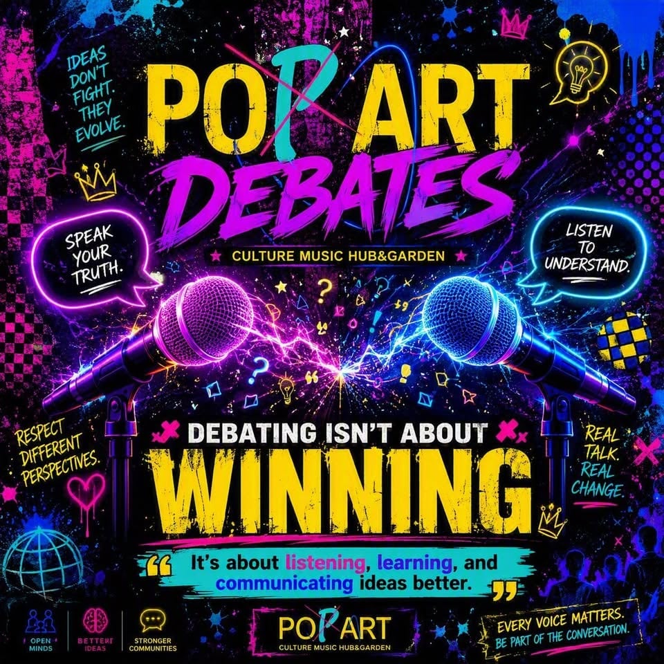 Плакат: PO ART Debates