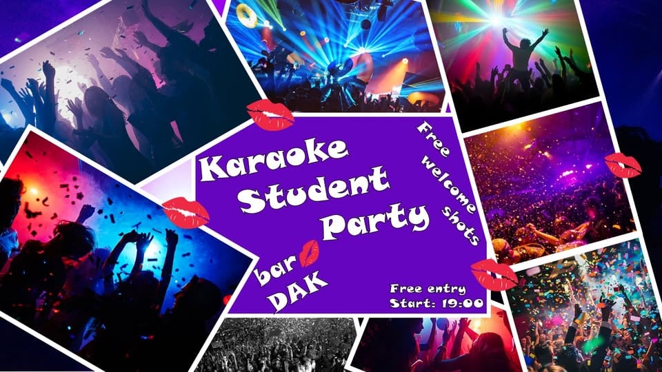 Плакат: Karaoke Student Party