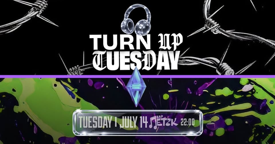 Плакат: TURN UP TUESDAY - Бар Петък - 14.07.2026