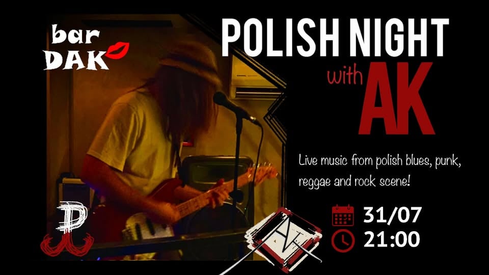 Плакат: 🇵🇱 Polish night 🇵🇱 @BarDak 31/07/2026