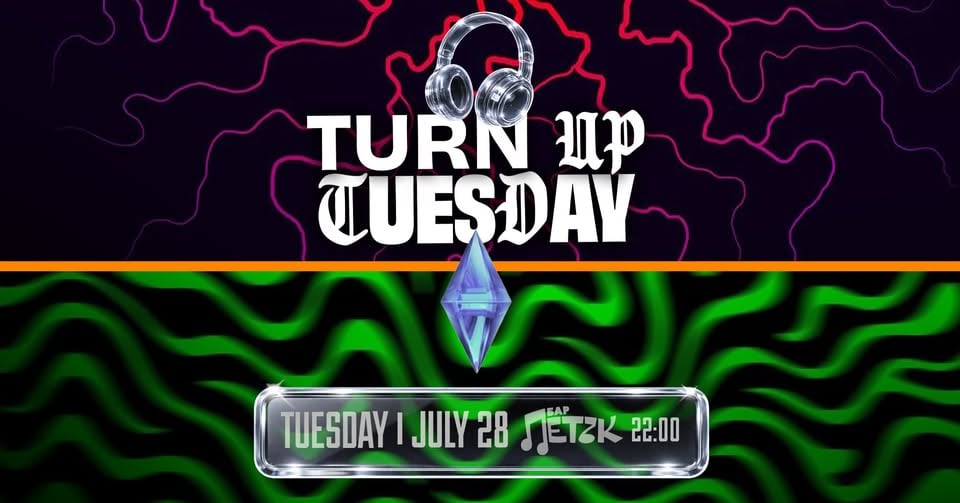Плакат: TURN UP TUESDAY - Бар Петък - 28.07.2026