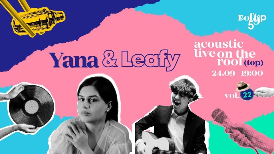 Плакат: Serata Italiana | Acoustic Live on the Roof(top) vol.22 Leafy & YÀNA