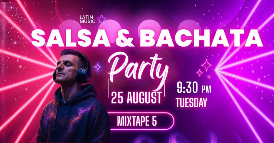 Плакат: Time Out Salsa night & DJ BOBI at *mixtape5* | 25.08 | 21:30