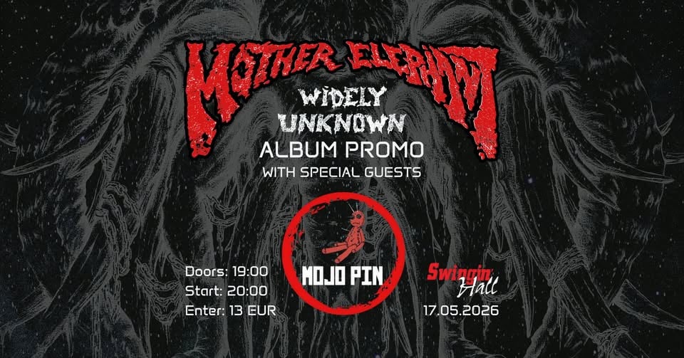 Плакат: Mother Elephant "Widely Unknown" Album Promo + Mojo Pin