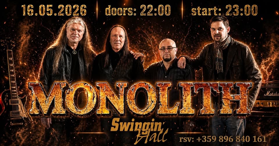 Плакат: MONOLITH live at Swingin'Hall