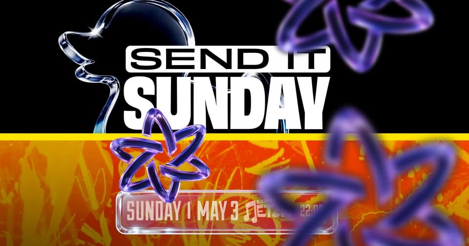 Плакат: SEND IT SUNDAY - Бар Петък - 03.05.2026