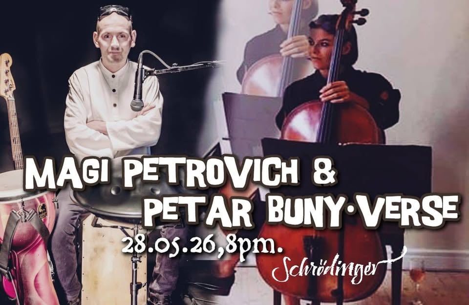 Плакат: 🎻Magi Petrovich & Buny Verse 🛸 Konzert for Cello & Handpan