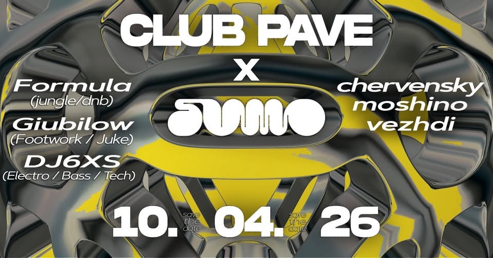Плакат: SUMO COLLECTIVE (IT) x Chervensky, Moshino, Vezhdi at PAVE