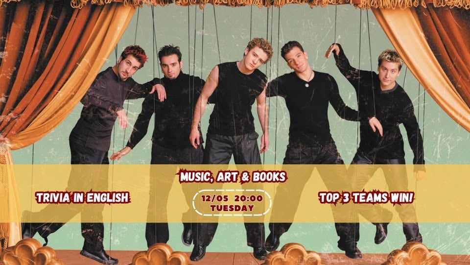 Плакат: Music, Art & Books Trivia 12/05 Bar Rabbit Hole