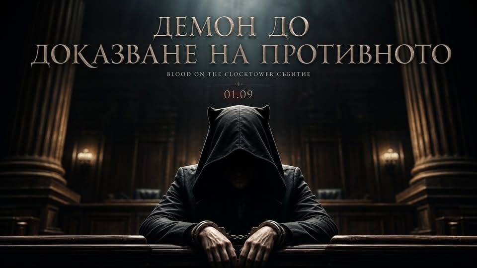 Плакат: Демон до доказване на противното | Blood on the Clocktower