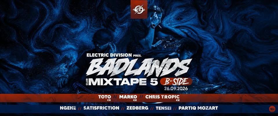 Плакат: Electric Division pres. BADLANDS / Club Mixtape 5 / 26.09