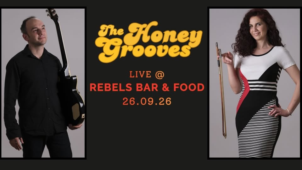 Плакат: THE HONEY GROOVES --- 26.09 --- 21:00 --- REBELS CLUB
