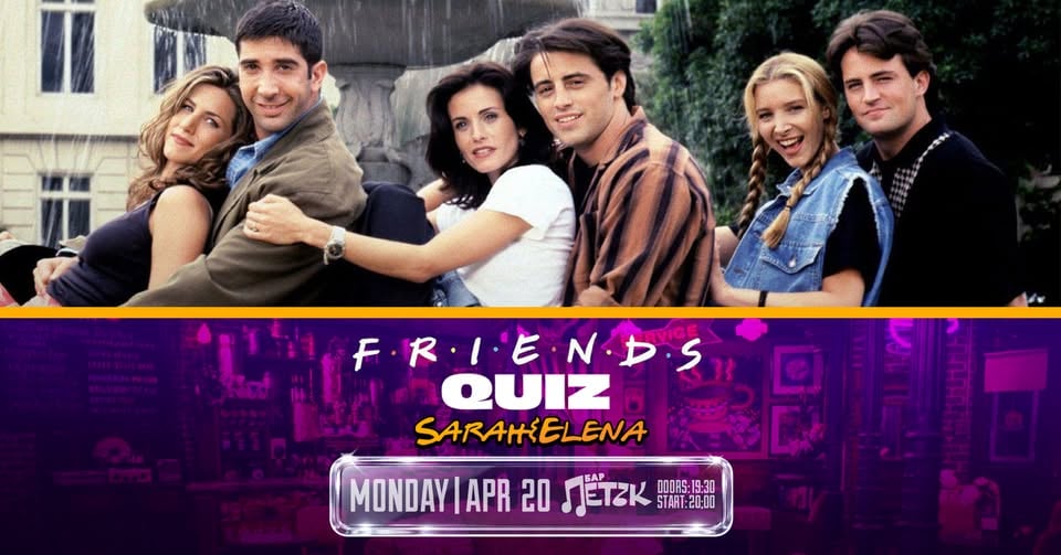 Плакат: FRIENDS QUIZ - Бар Петък - 20.04.2026
