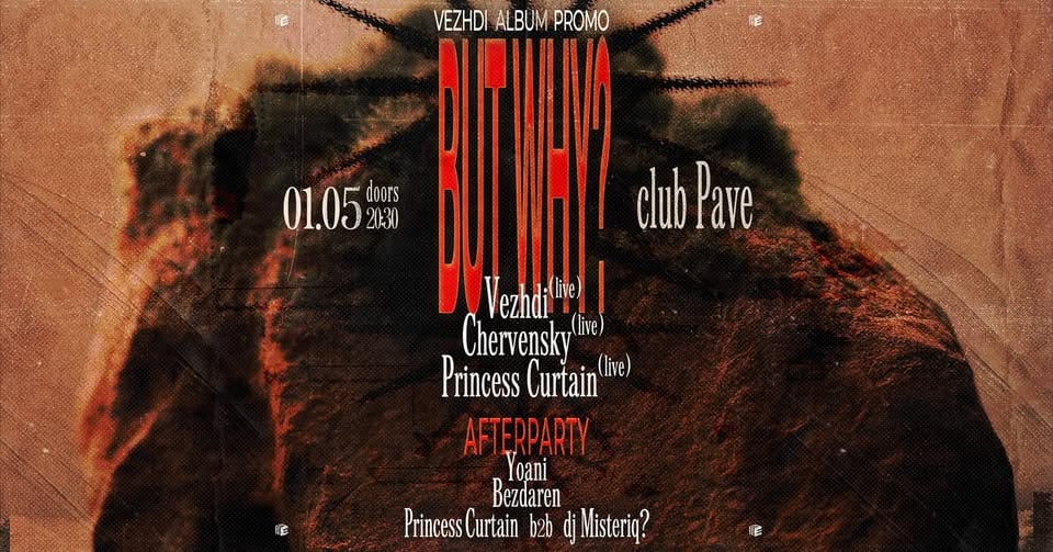 Плакат: ‘BUT WHY?’ VEZHDI DEBUT ALBUM PROMO