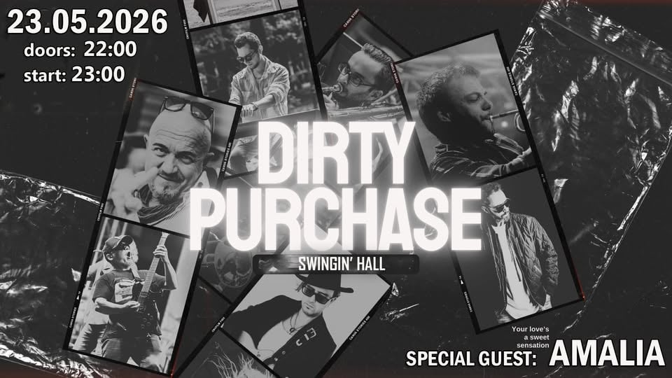 Плакат: Amalia & Dirty Purchase at Swingin' Hall