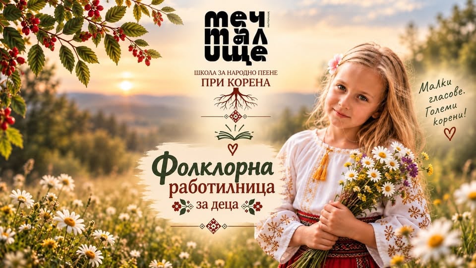 Плакат: Фолклорна работилница за деца