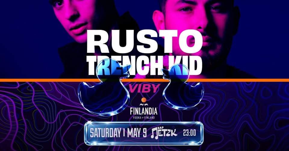 Плакат: RUSTO x TRENCH KID - Бар Петък - 09.05.2026