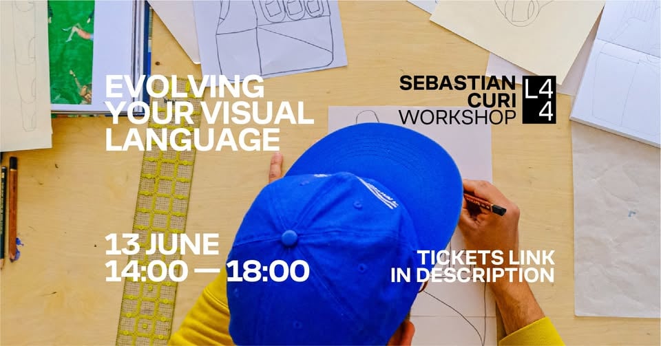 Плакат: EVOLVING YOUR VISUAL LANGUAGE with Seba Curi