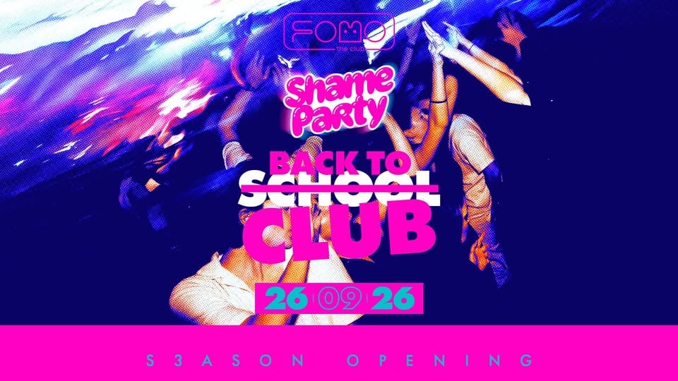 Плакат: Shame Party: Back to Club - Season Opening