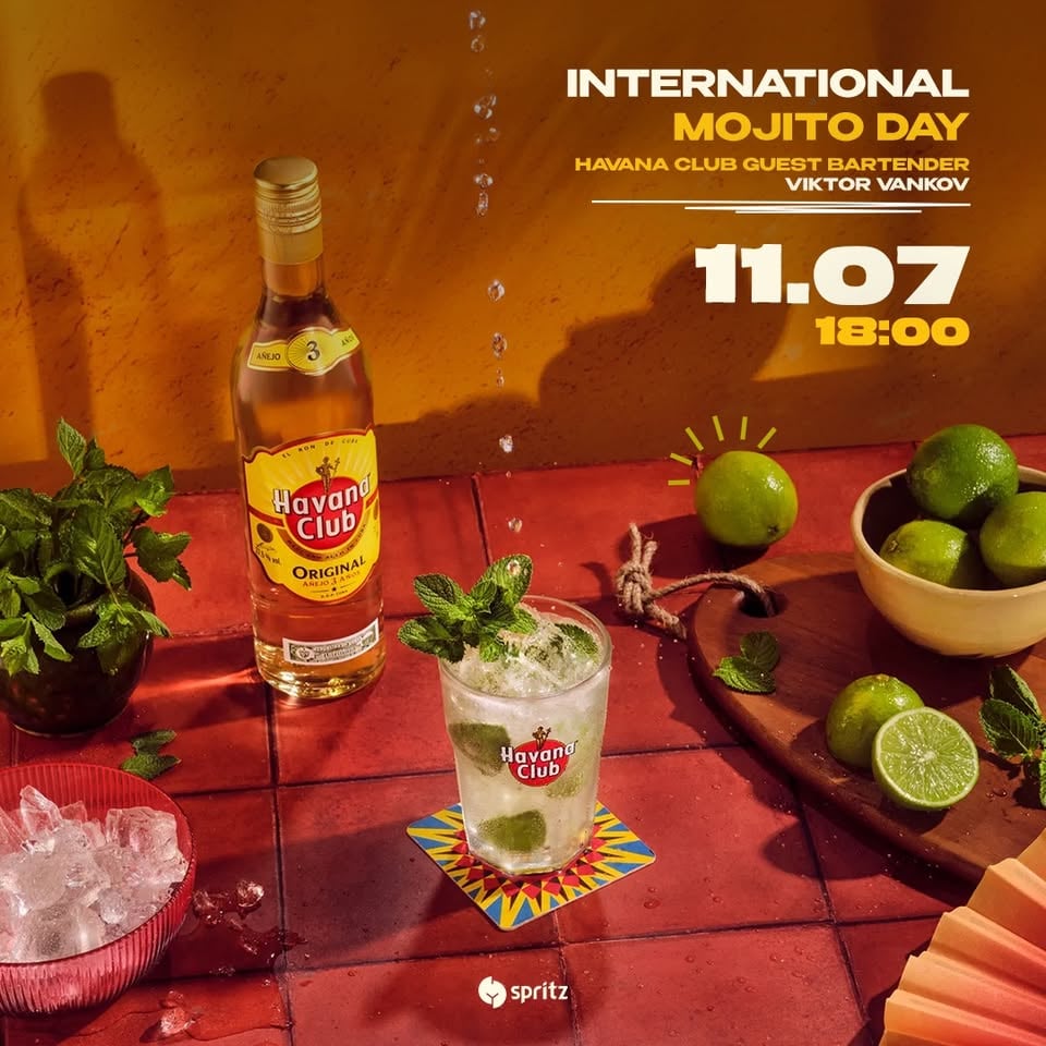 Плакат: International Mojito Day x Havana Club | 11.07 | Spritz Bar